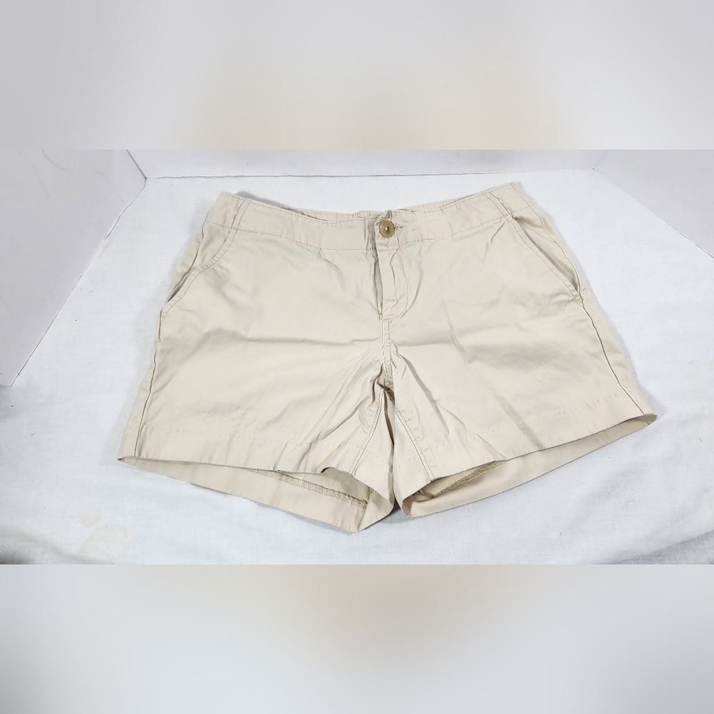BANANA REPUBLIC WOMEN'S 4 POCKET SHORTS SIZE 8, KHAKI/ SAND